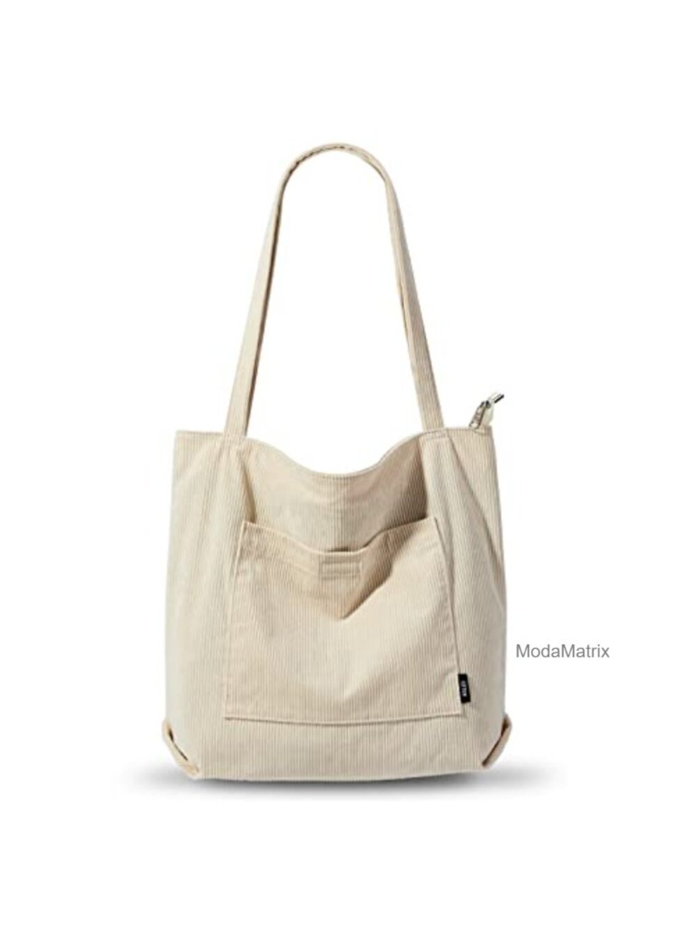 Corduroy Tote Bag Water Resistant Large Capacity Shoulder Purse